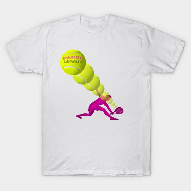 Padel sport 7 violet T-Shirt by DymSportswear